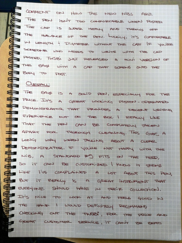 TWSBI Diamond 540 Demonstrator Fountain Pen Review