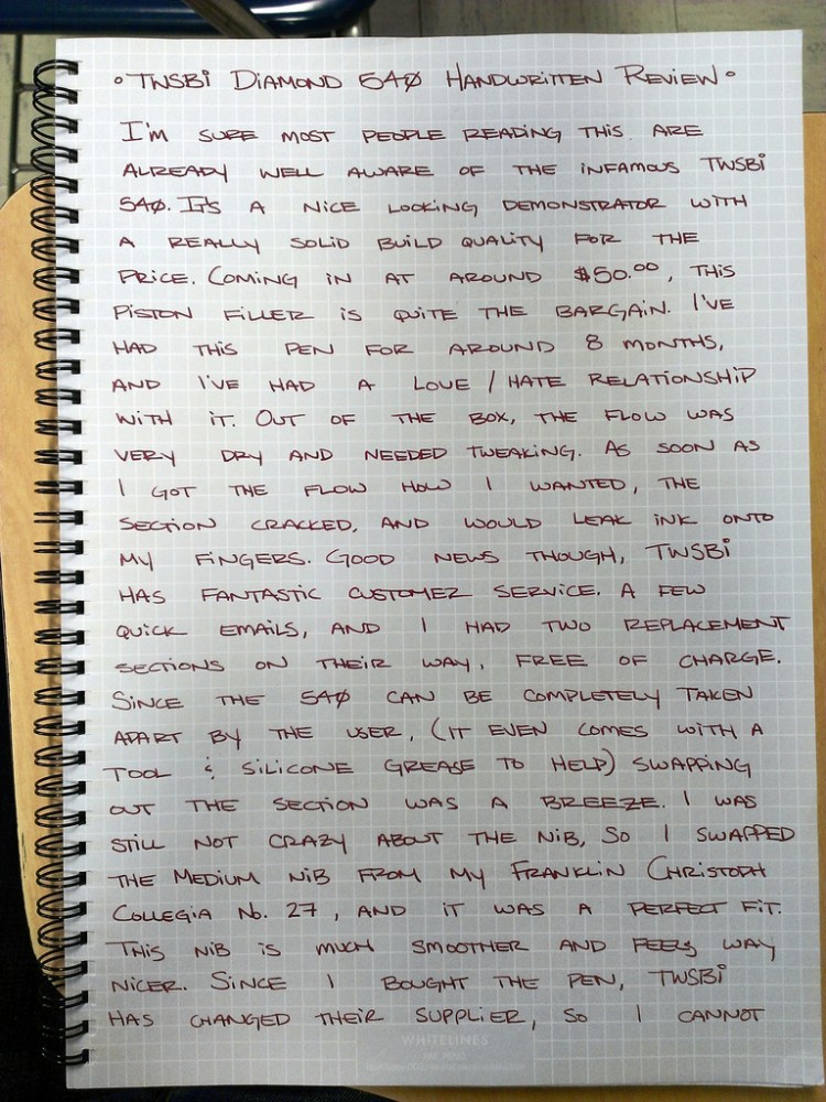 TWSBI Diamond 540 Demonstrator Fountain Pen Review