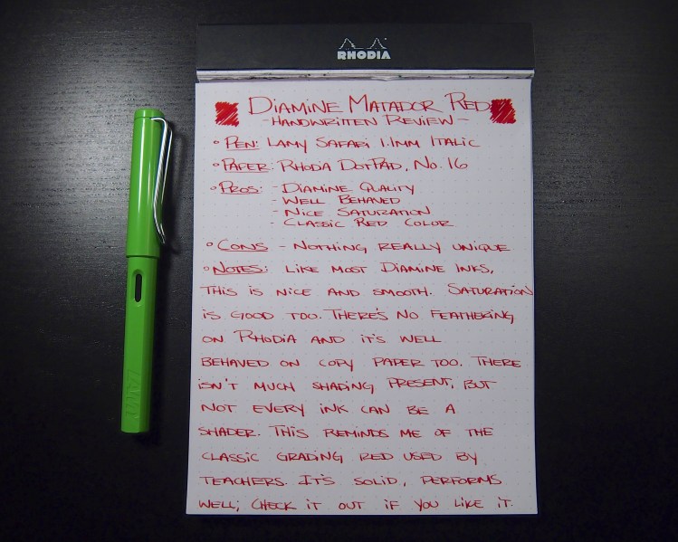 First page of the review. The Safari Ltd. Ed. looks nice when some light shines through the viewing hole.