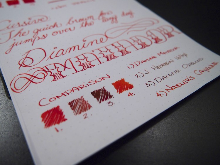 Comparison with a few of my favorite reds. 