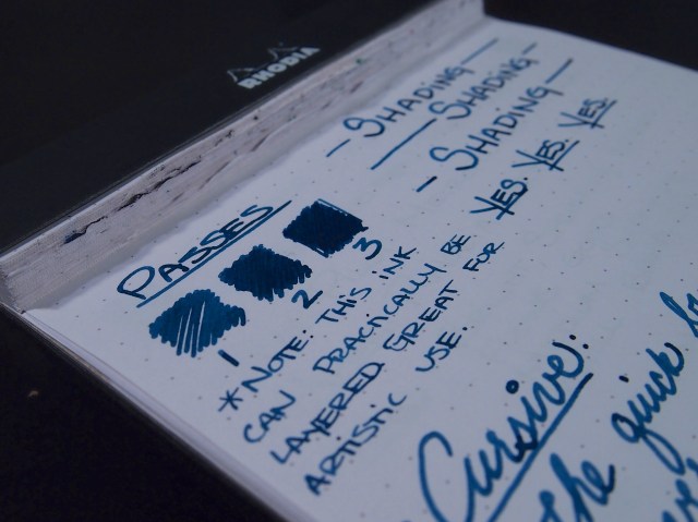 Noodler's Bad Blue Heron Handwritten Review 