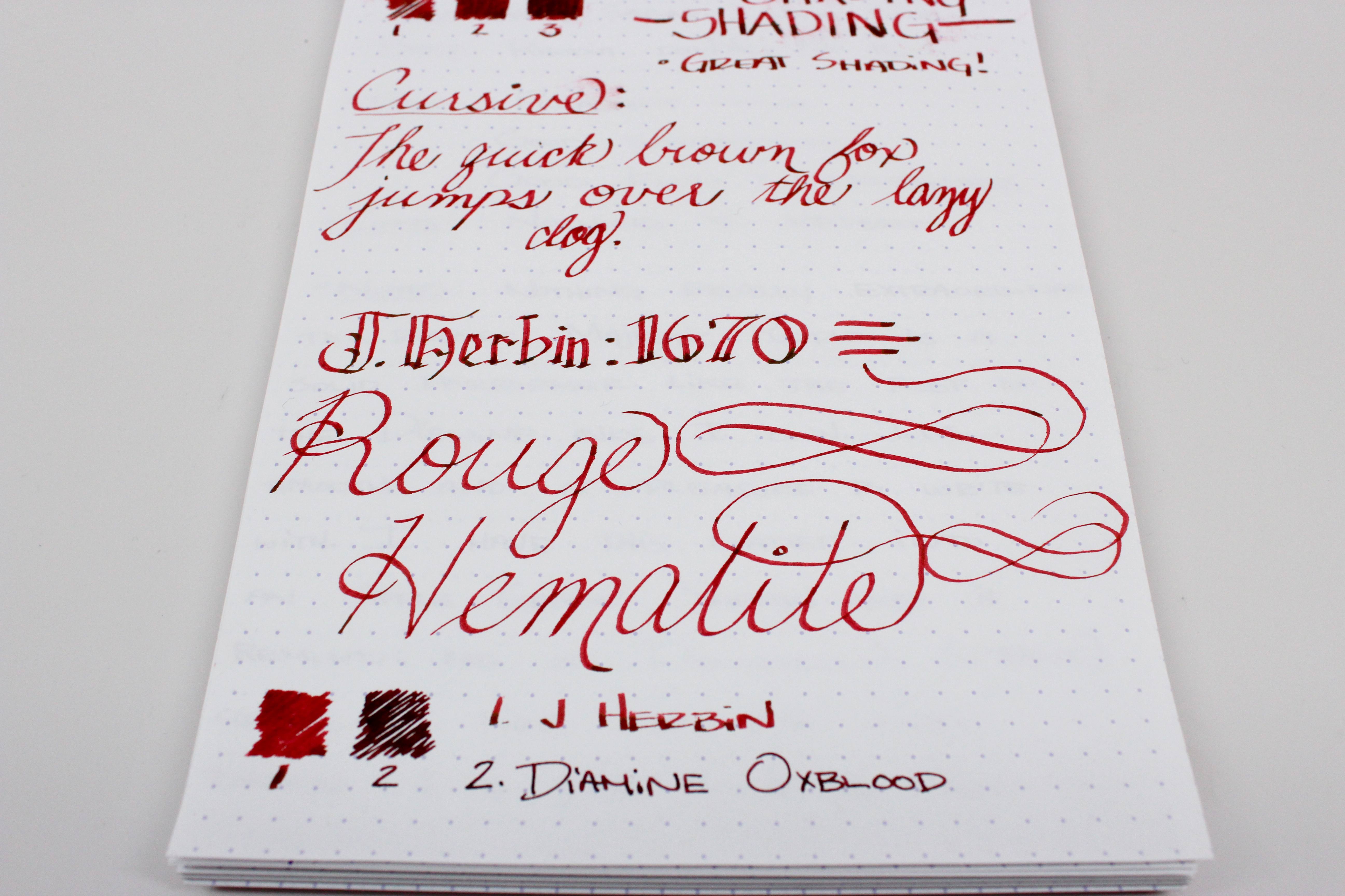 J. Herbin 1670 Rouge Hematite – Handwritten Ink Review