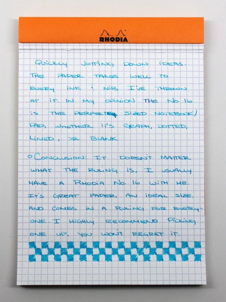 Rhodia Number 16 Graph Pad Review