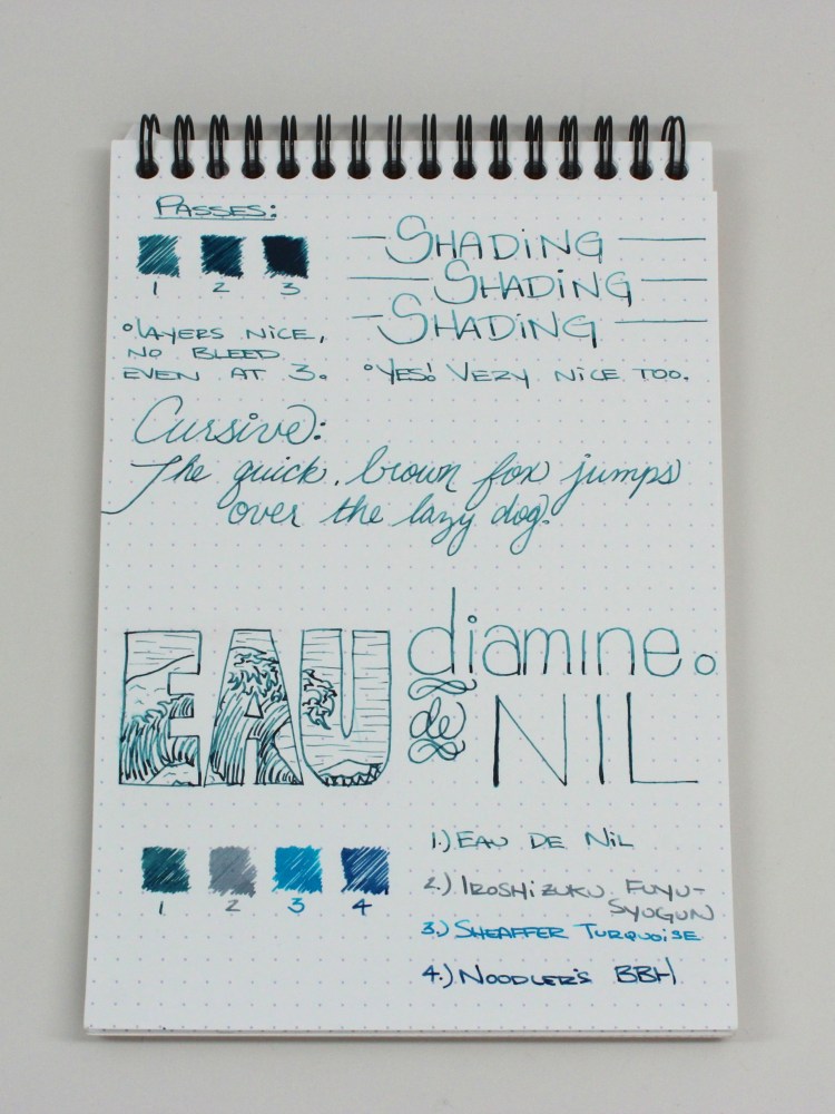 Diamine Eau de Nil Handwritten Review 8