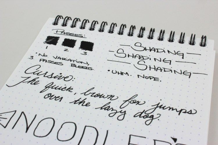 Noodler's Borealis Black Handwritten Review 4