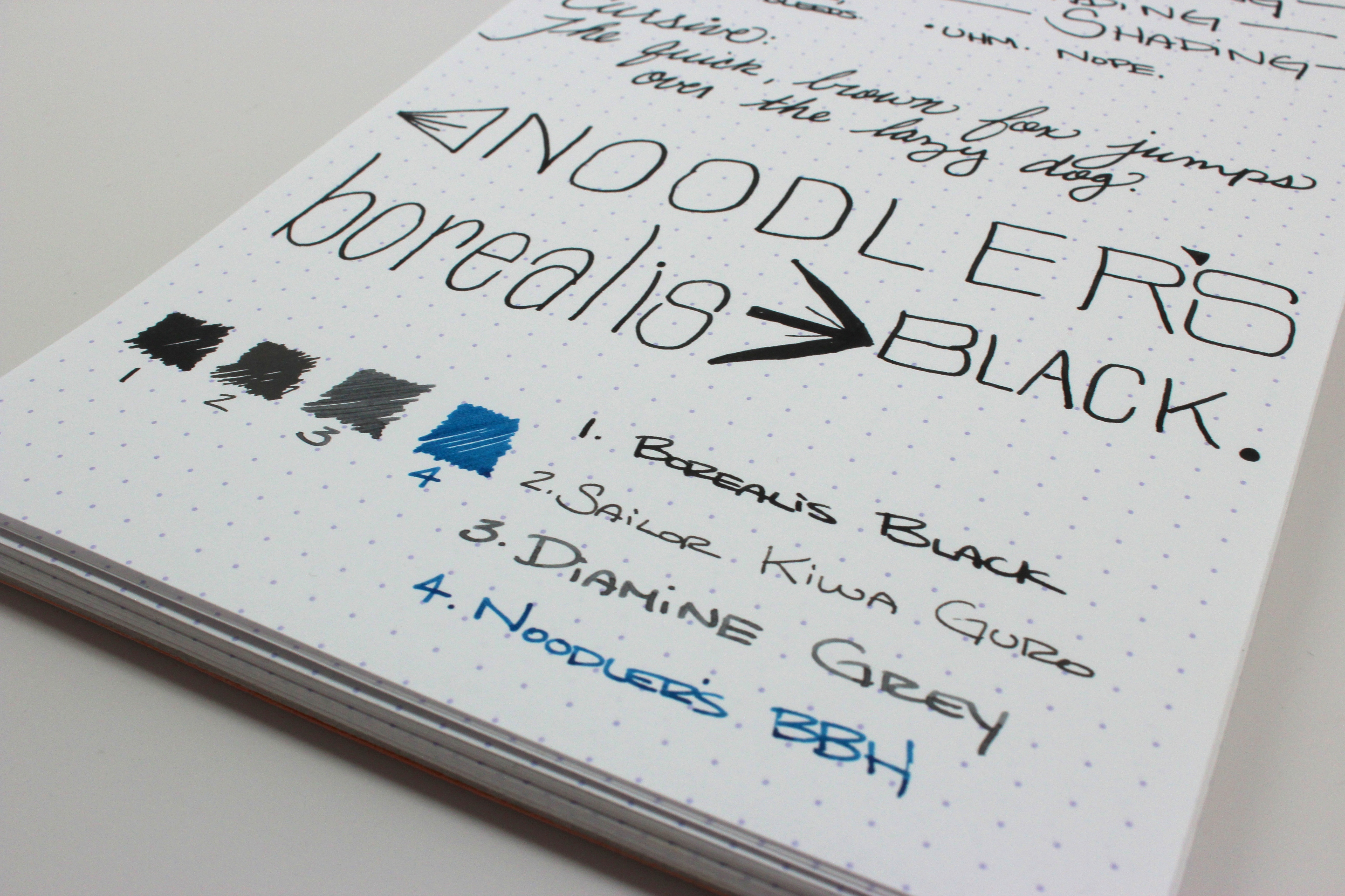 Noodler’s Borealis Black Ink – Handwritten Review