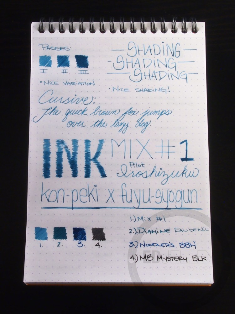 Iroshizuku Ink Mix Handwritten Review 056 2