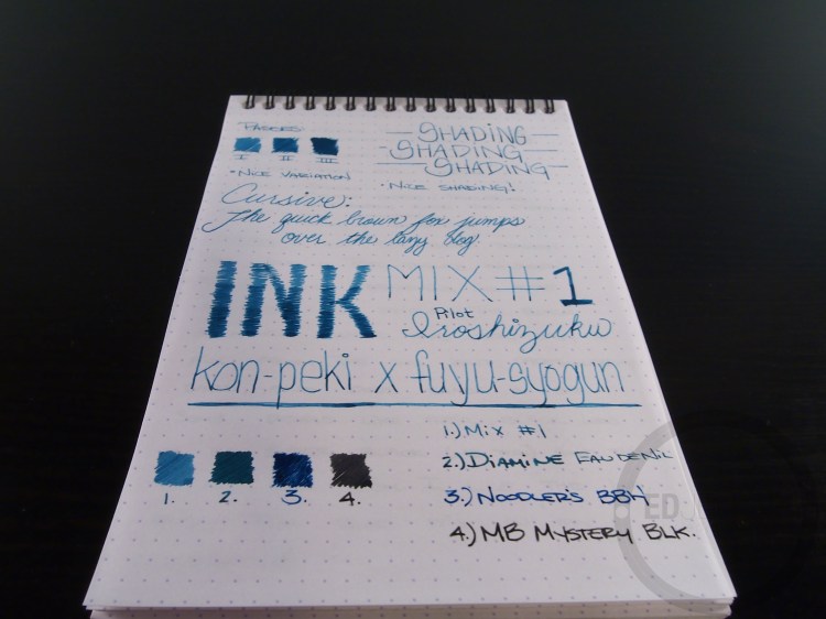 Iroshizuku Ink Mix Handwritten Review 060 6