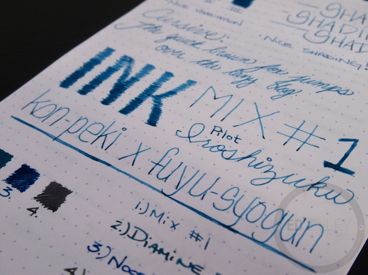 Iroshizuku Ink Mix Handwritten Review 061 7