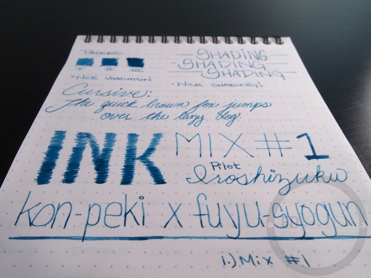 Iroshizuku Ink Mix Handwritten Review 062 8