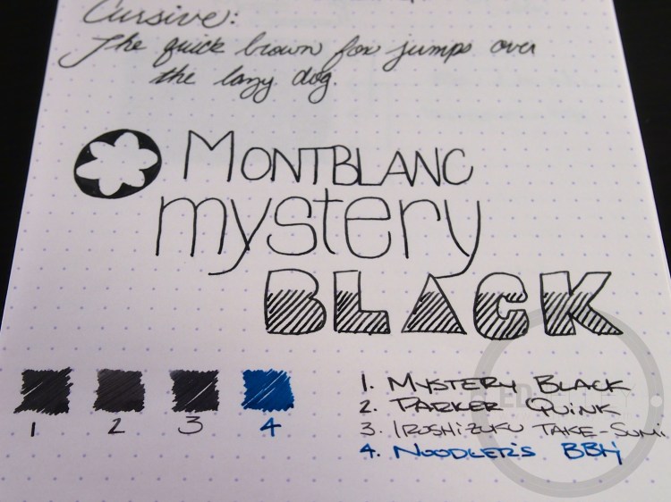 Montblanc Mystery Black Ink Handwritten Review 070 7