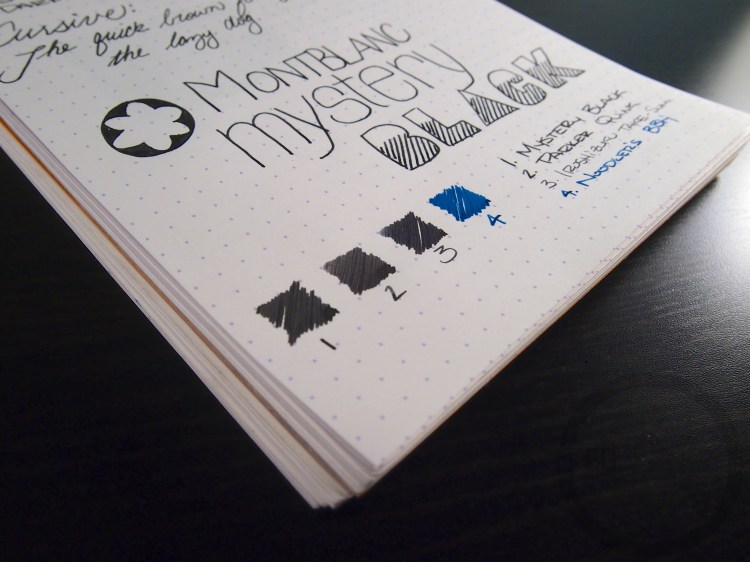Montblanc Mystery Black Ink Handwritten Review 072 9
