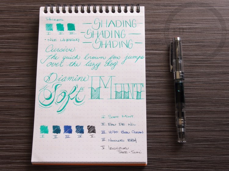 Diamine Soft Mint Fountain Pen Ink 2