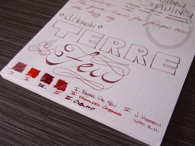 J. Herbin Terre de Feu Fountain Pen Ink Review 9