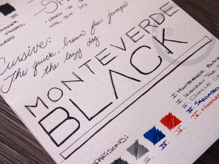 Monteverde Black Fountain Pen Ink Review 7