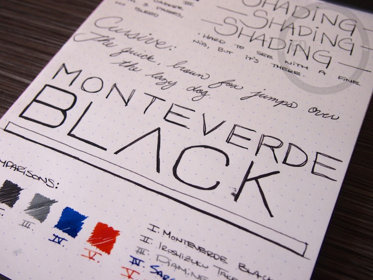 Monteverde Black Fountain Pen Ink Review 8