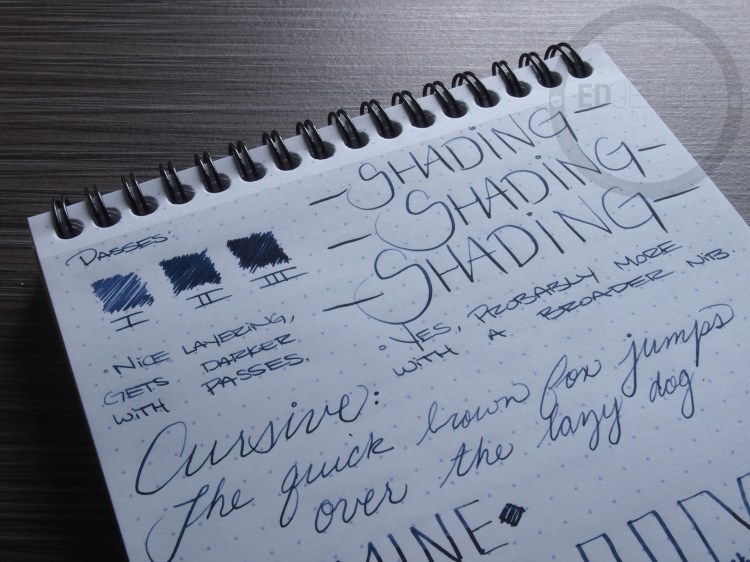 Diamine Denim Fountain Pen Ink Review 6