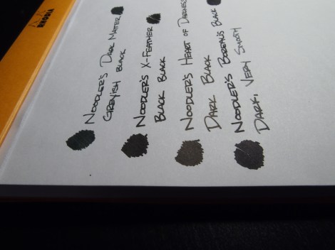 Noodler's Black Comparison