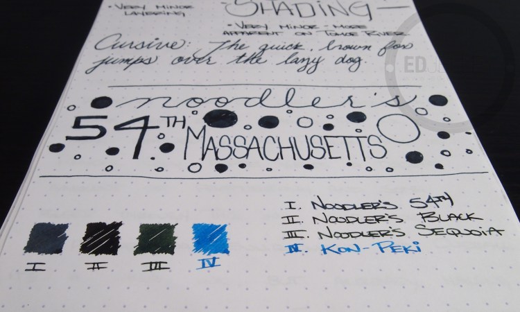 Noodler's 54th Massachusetts Ink Review