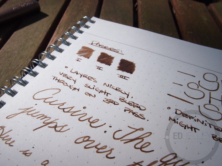 Noodler's Brown #41 - Handwritten Fountain Pen Ink Review