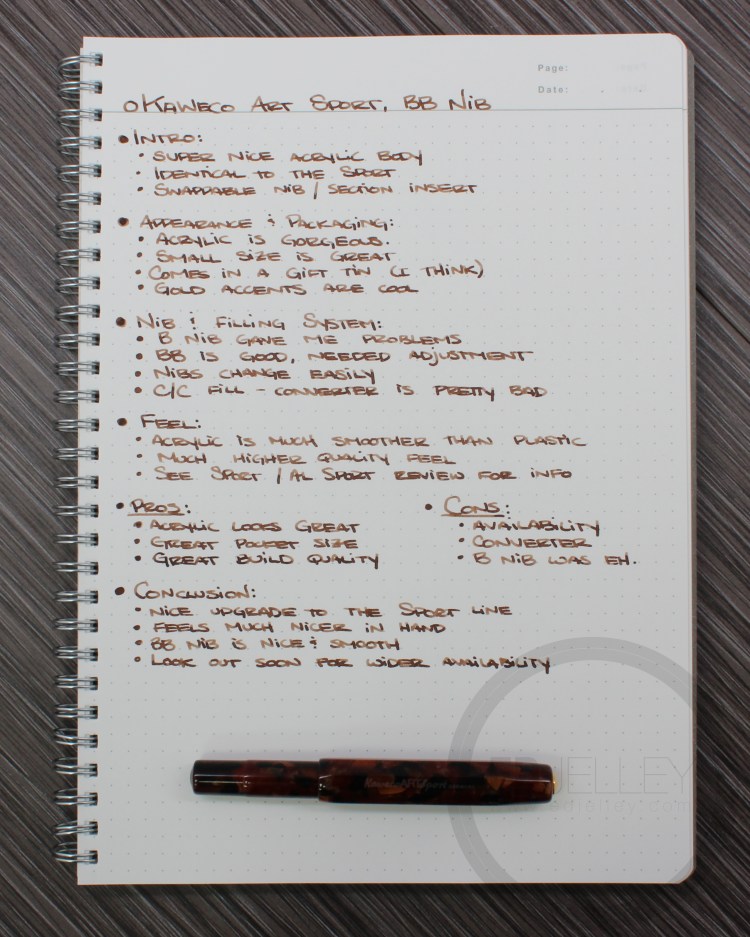 Kaweco Art Sport Fountain Pen Review