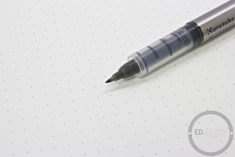 Kuretake Fudegokochi Brush Pen Review Grey