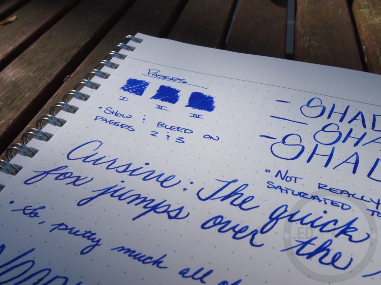 Noodler's Baystate Blue Fountain Pen Ink Review