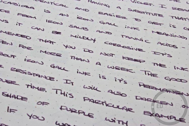 Roher and Klingner Scabiosa Iron Gall Fountain Pen Ink Review