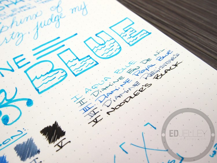 Diamine Aqua Blue Fountain Pen Ink Review