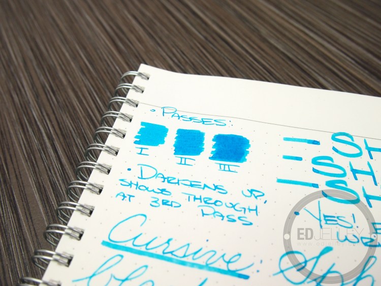 Diamine Aqua Blue Fountain Pen Ink Review