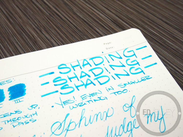 Diamine Aqua Blue Fountain Pen Ink Review