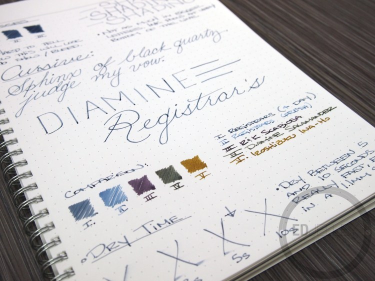 Diamine Registrar's Ink Fountain Pen Ink Review