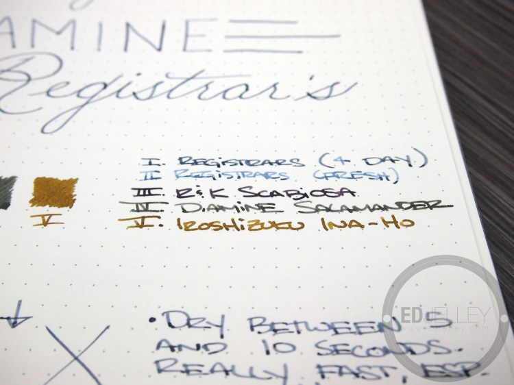 Diamine Registrar's Ink Fountain Pen Ink Review