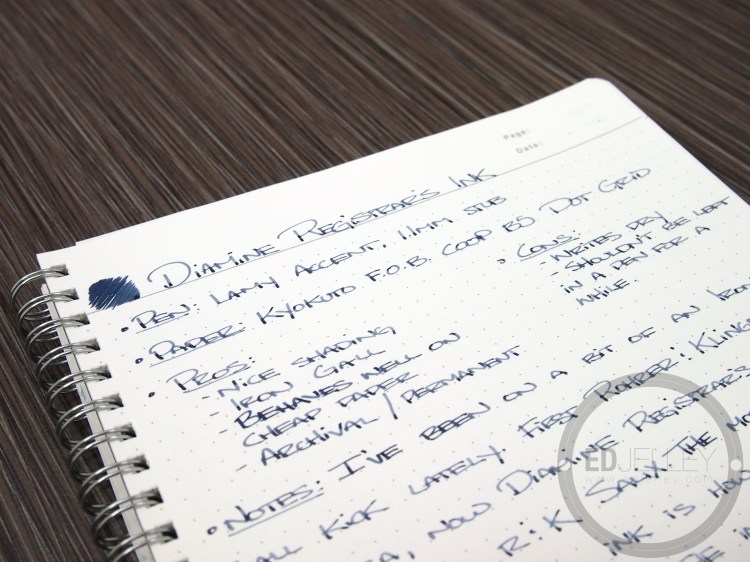 Diamine Registrar's Ink Fountain Pen Ink Review