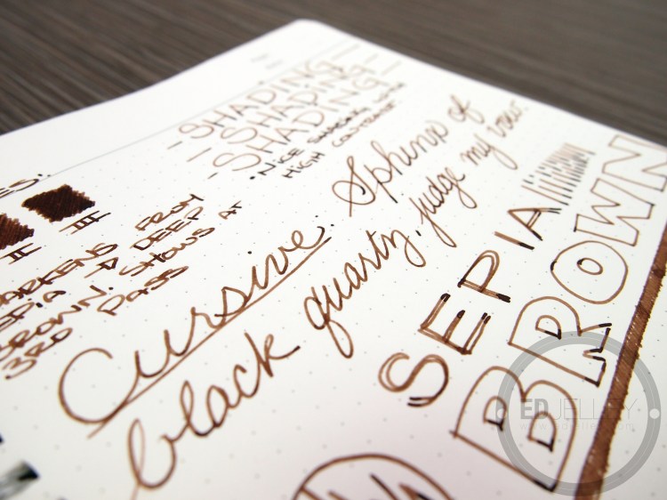 Kaweco Sepia Brown Fountain Pen Ink Review