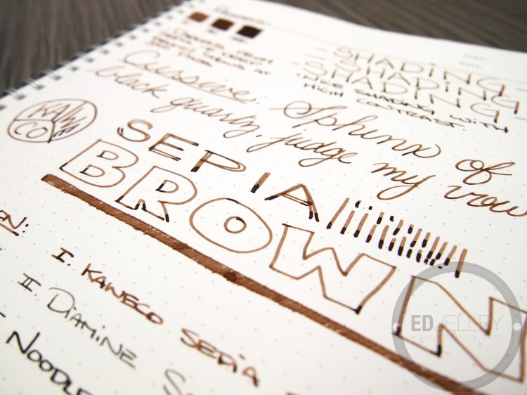 Kaweco Sepia Brown Fountain Pen Ink Review