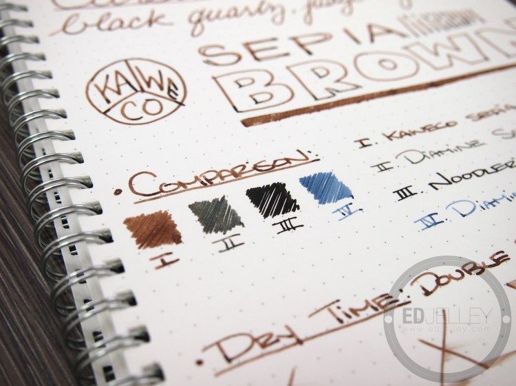 Kaweco Sepia Brown Fountain Pen Ink Review