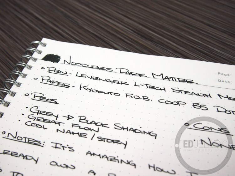 Noodler's Dark Matter Ink Fountain Pen Ink Review