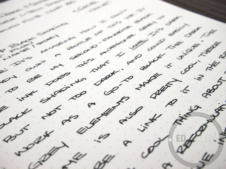 Noodler's Dark Matter Ink Fountain Pen Ink Review