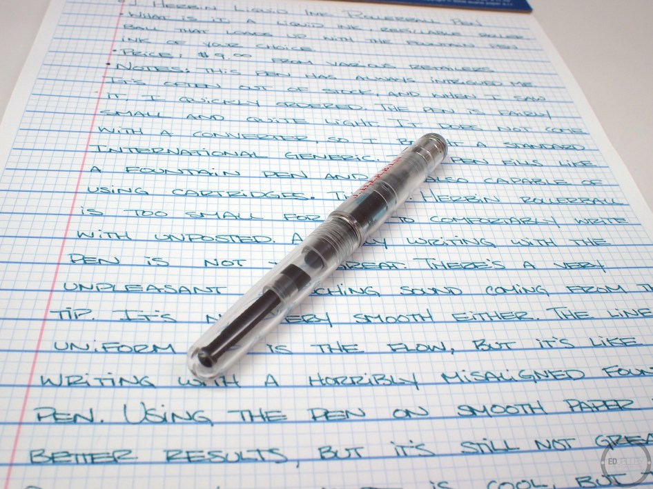 J. Herbin Liquid Ink Rollerball Pen Review Fountain