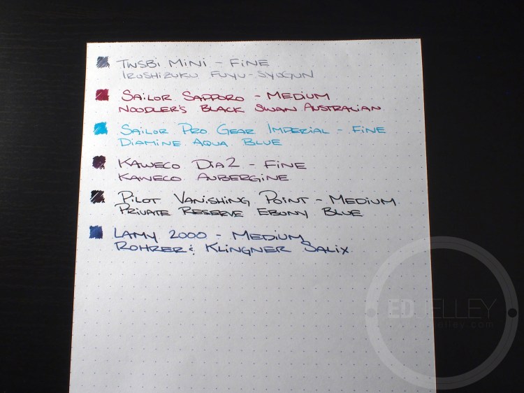 January Fountain Pen Loadout