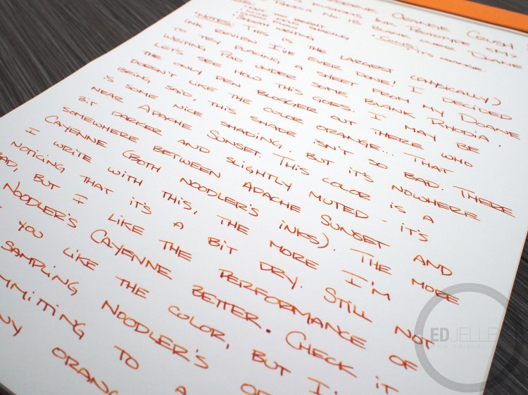 Private Reserve Orange Crush Ink Review