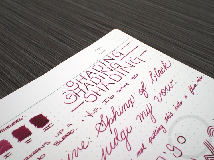 Noodler's Black Swan in Australian Roses Fountain Pen Ink Review