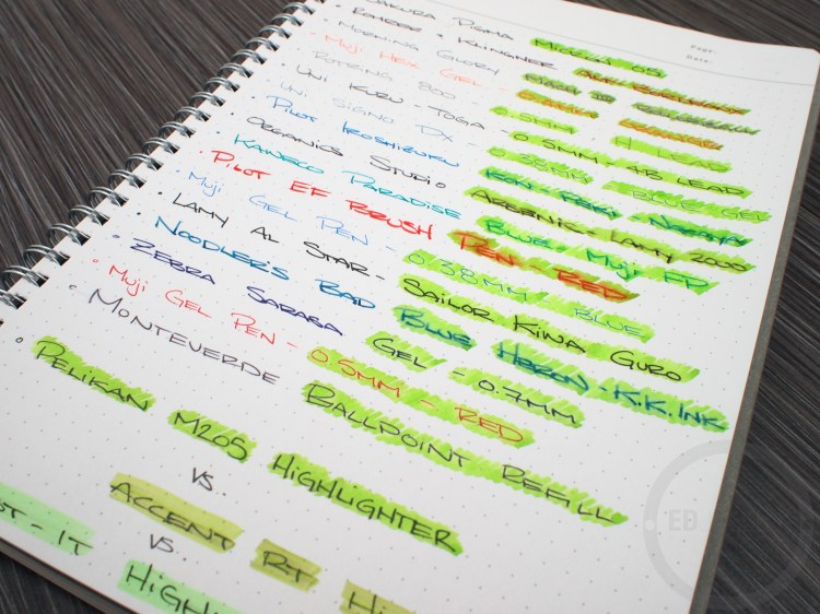 Pelikan M205 Duo Highlighter Green Fountain Pen Ink Review