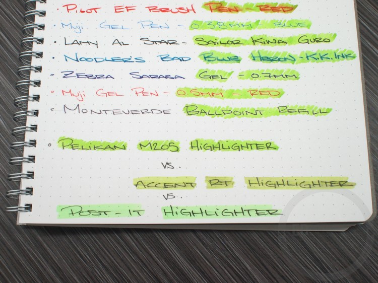 Pelikan M205 Duo Highlighter Green Fountain Pen Ink Review