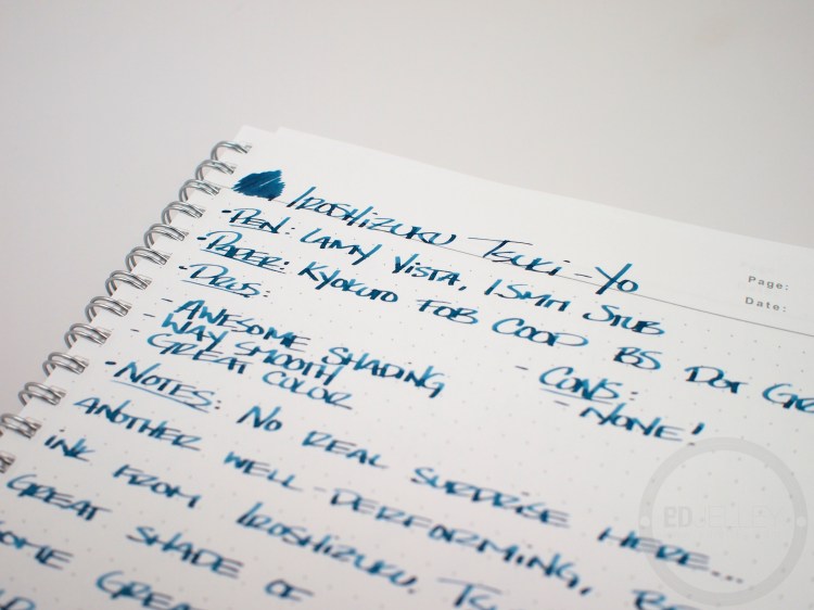 Pilot Iroshizuku Tsuki-yo Fountain Pen Ink Review