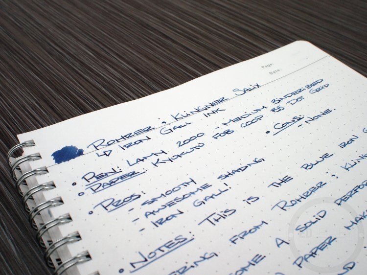 Rohrer & Klingner Salix Iron Gall Fountain Pen Ink Review