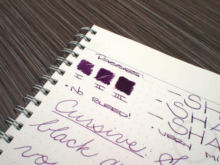 Kaweco Aubergine Fountain Pen Ink Review 5