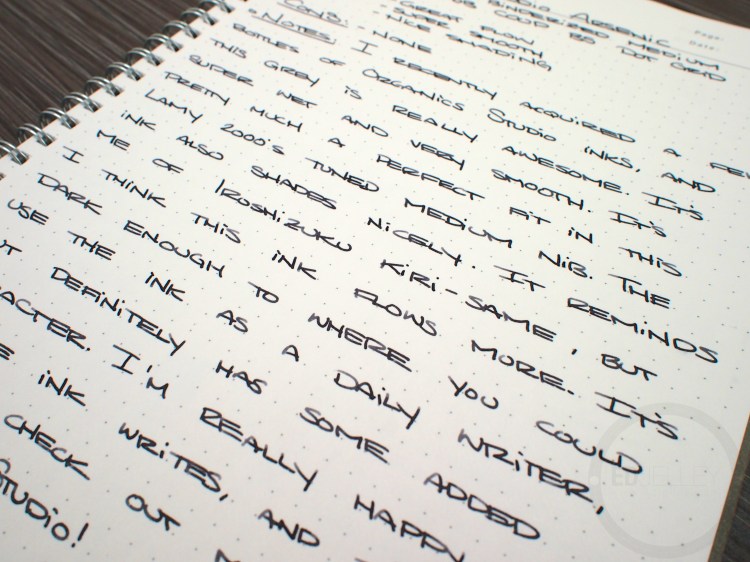 Organics Studio Arsenic Fountain Pen Ink Review