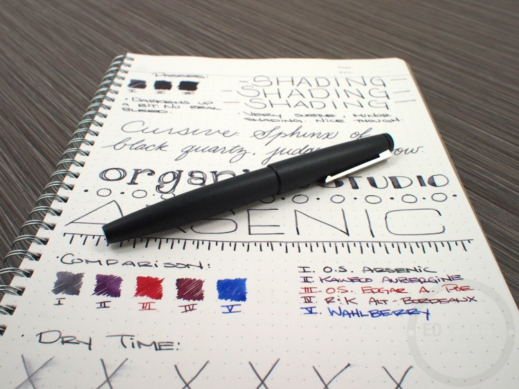 Organics Studio Arsenic Fountain Pen Ink Review